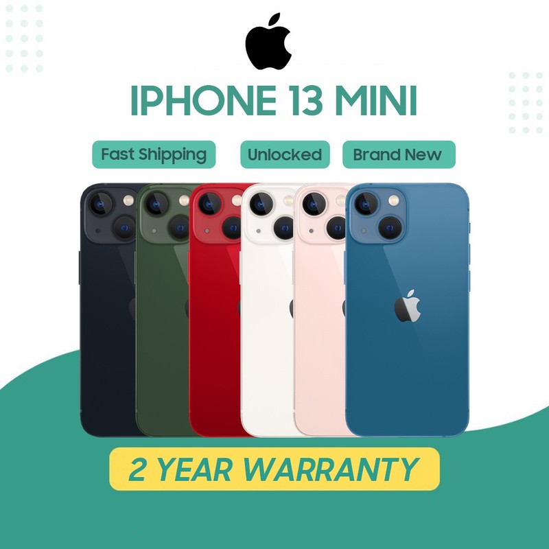 New Sealed Box Apple iPhone 13 Mini/12 Mini 256GB/128G Factory Unlocked USA Ship