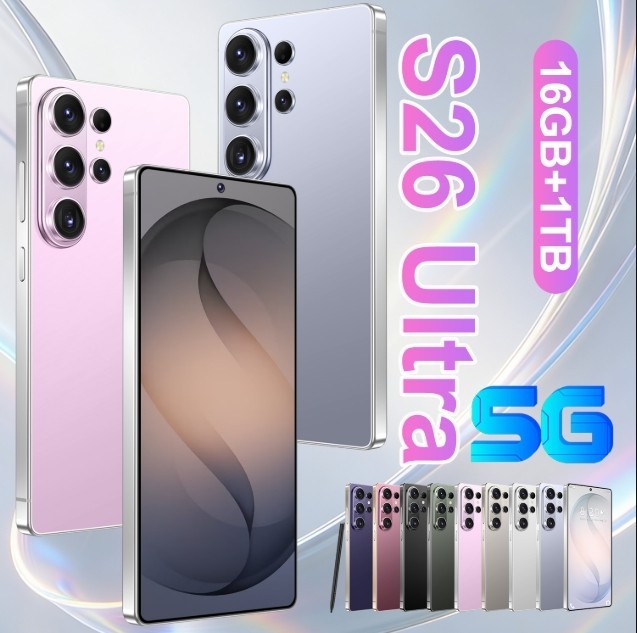 S26 Ultra Android 15 16gb 1tb Smartphone Business Quality Grey Unbranded