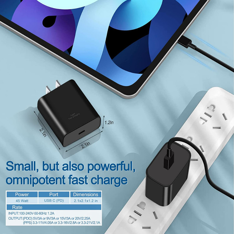 45W Super Fast Wall Adapter 6FT Charger Cable Type c For Samsung Galaxy S23 S22 gallery