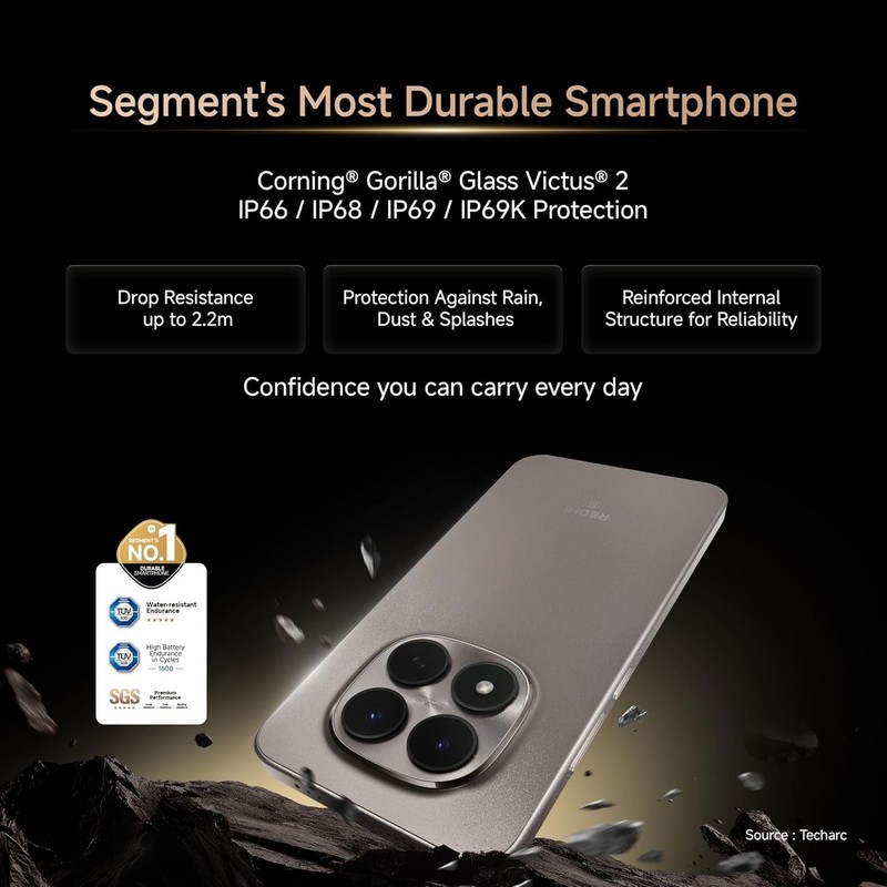 REDMI Note 15 Pro 5G Mirage Blue 8GB 128GB Global Version Unlocked gallery