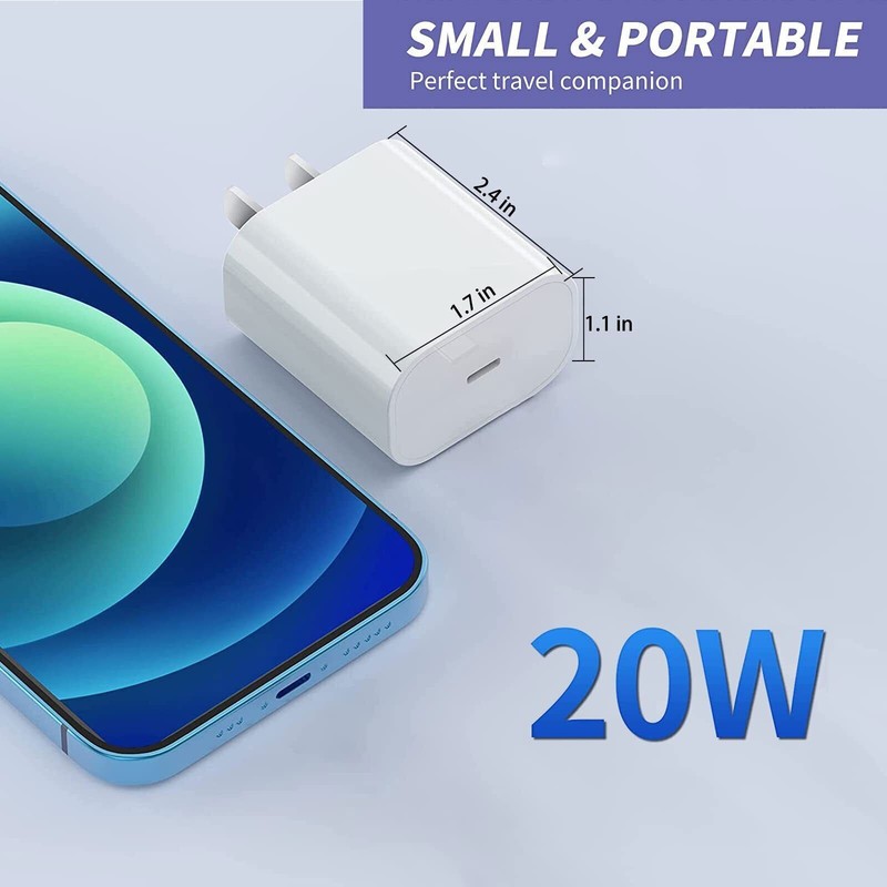 ⚡20W Super Fast Charger +Cable Type C For iPhone X Xs XR 15 14 13 12 11 Pro Max gallery