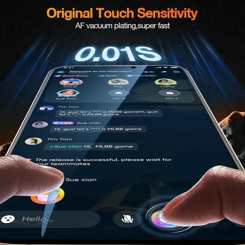 2 Pack Privacy Screen Protector for iPhone 16 Pro Anti Spy Privacy Screen 6.3 In gallery