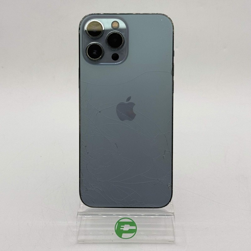 Broken Unlocked Apple iPhone 13 Pro Max 128GB MLKP3LL/A Cracked Back gallery