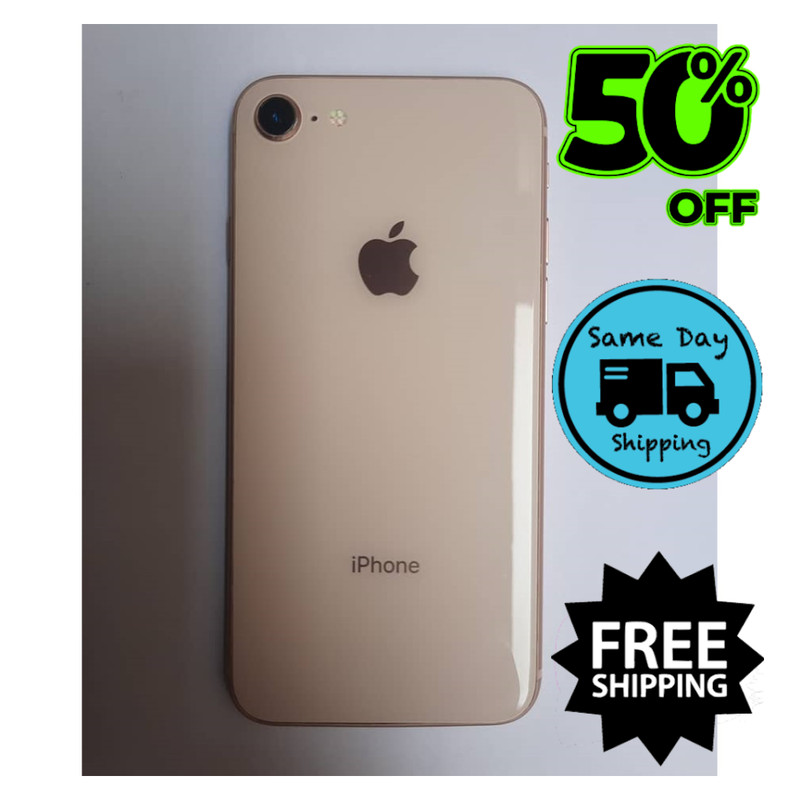 Apple iPhone 8 64GB 128GB iOS Unlocked At&t T-Mobile Gold/Red 4G