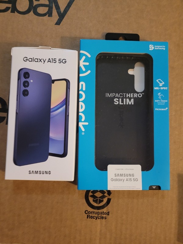 Samsung Galaxy A15 5G SM-A156U 128GB Phone TESTED Works Verizon W/ Cord + Box