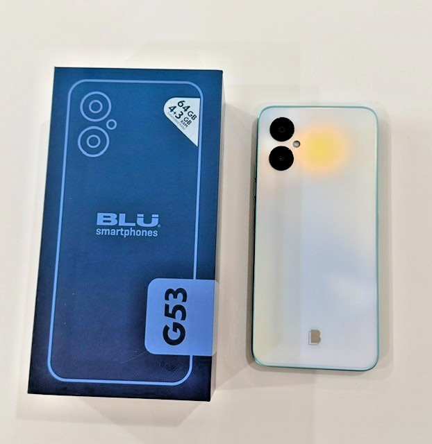 BLU Smartphone G53 ~ Pearl ~ 6.5&Prime; HD+ Display ~ 64GB ~ Powered by Android 13