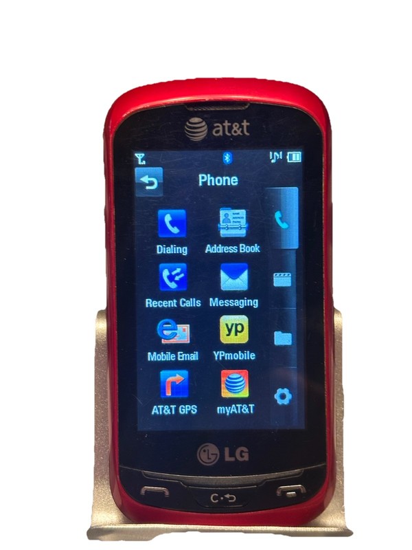 RARE LG Red Xpression Slide Out Cell Phone Tested Model LGC395 For Collector