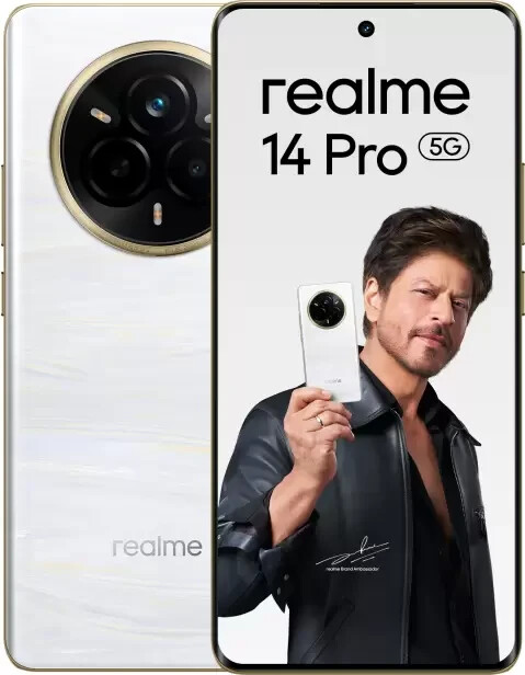realme 14 Pro 5G Factory Unlocked Dual SIM 256 GB Storage 8 GB RAM-Pearl White