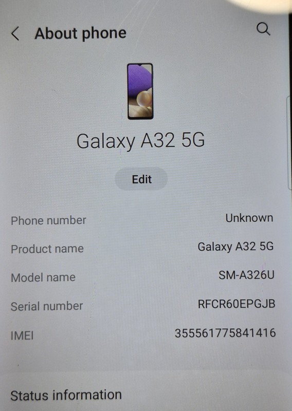 Samsung Galaxy A32 5G SM-A326U 64GB 6.5in LTE T-Mobile Verizon Unlocked gallery