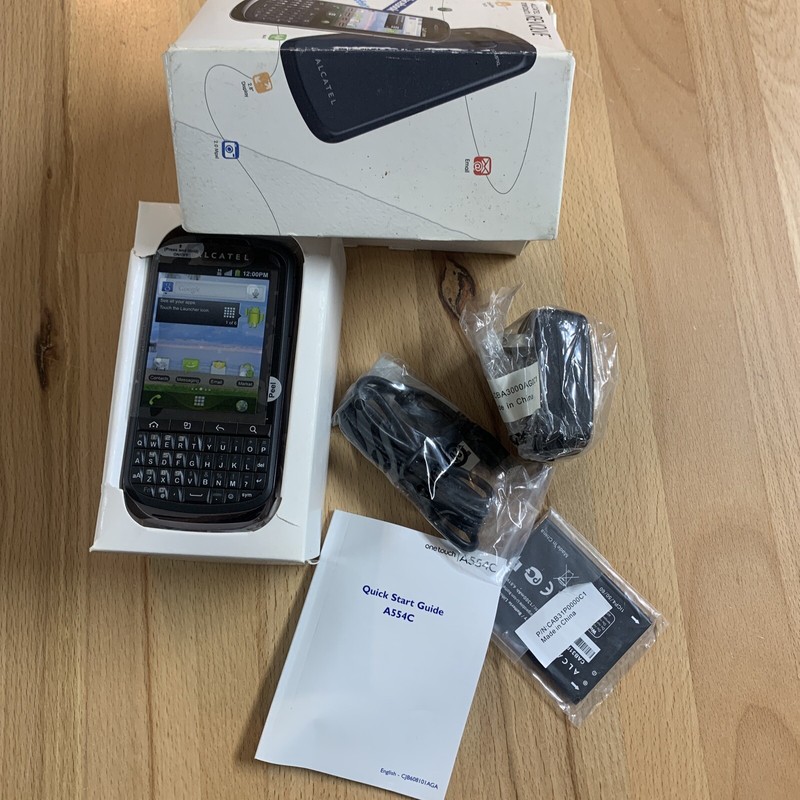 Alcatel One Touch Revolve A554C - Black Very Rare Phone New Open Box gallery