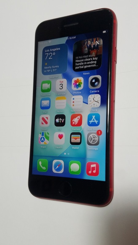 Cherry Red T-Mobile MetroPCS Apple iPhone SE 2ND GEN 64GB GSM ESIM Cell Phone gallery