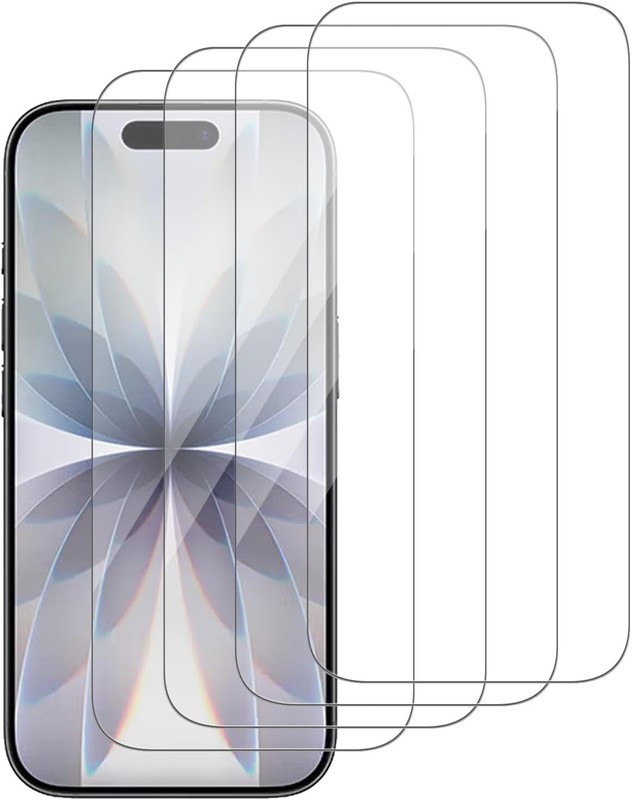 [4+0 PCS] Glass Screen Protector for iPhone 17 6.3 Inch Anti Spy Case Friendly