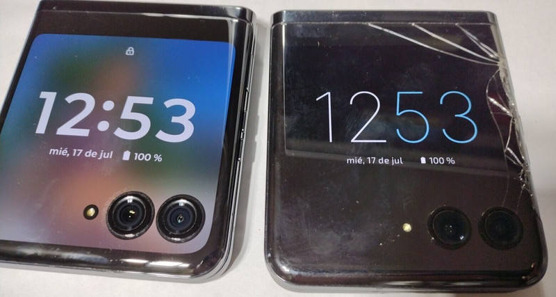 Lot Two Motorola RAZR+ (Plus) 2023 5G 8/256GB -Black XT 2321-3, #4173 & 5
