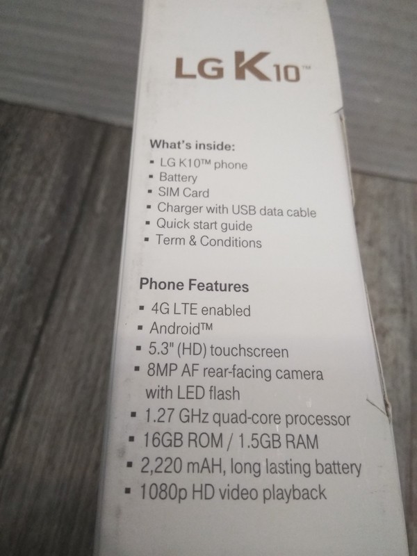 NEW LG T-MOBILE K10 - 16GB - Gold - CELL-PHONE (READ) gallery