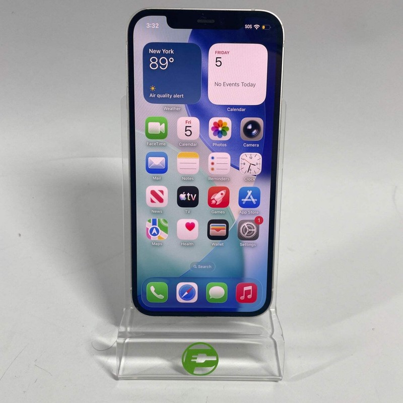 Broken Unlocked Apple iPhone 12 256GB 26.5 MGFG3LL/A Service Battery