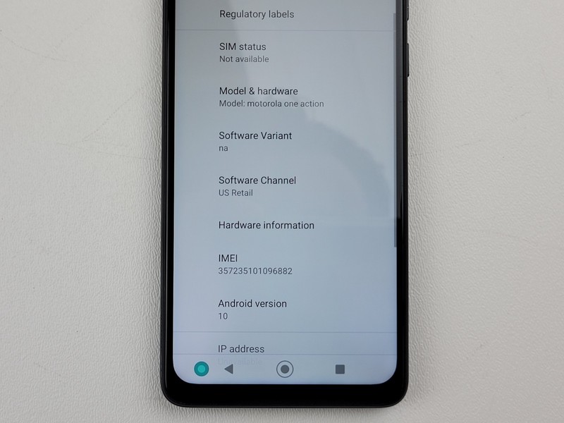 Motorola One Action (XT2013-4) 128GB - Blue (GSM Unlocked) Smartphone - H7932 gallery