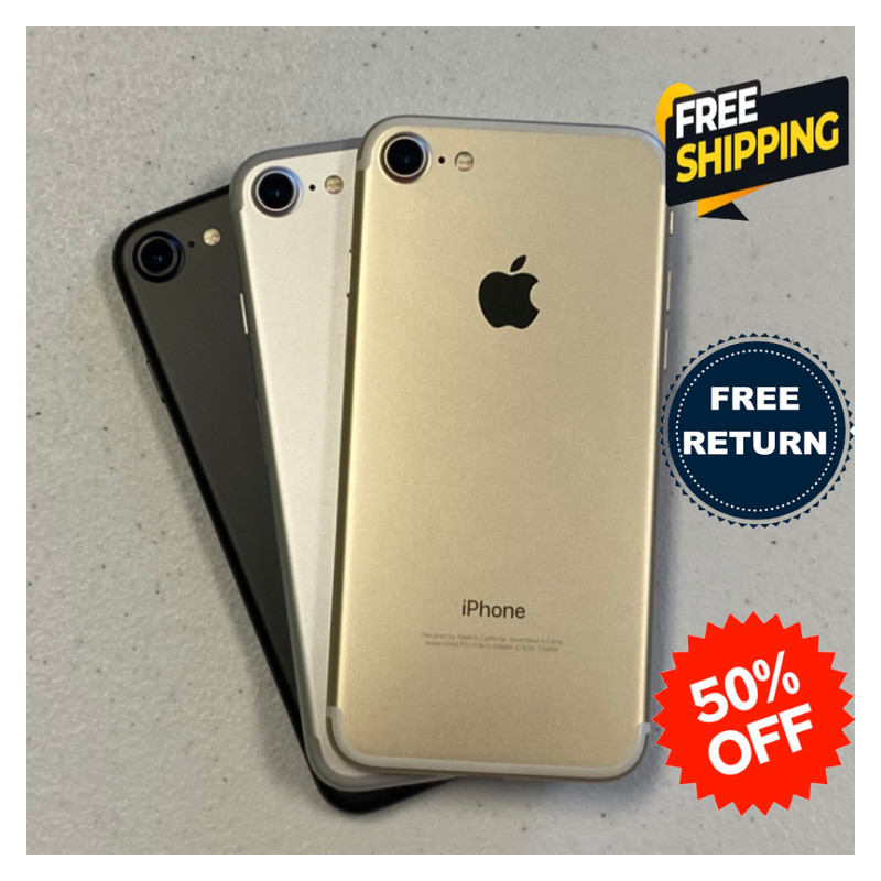 Apple iPhone 7 – 32GB/128GB – Unlocked, Rose Gold/Black, Verizon, Free Shipping