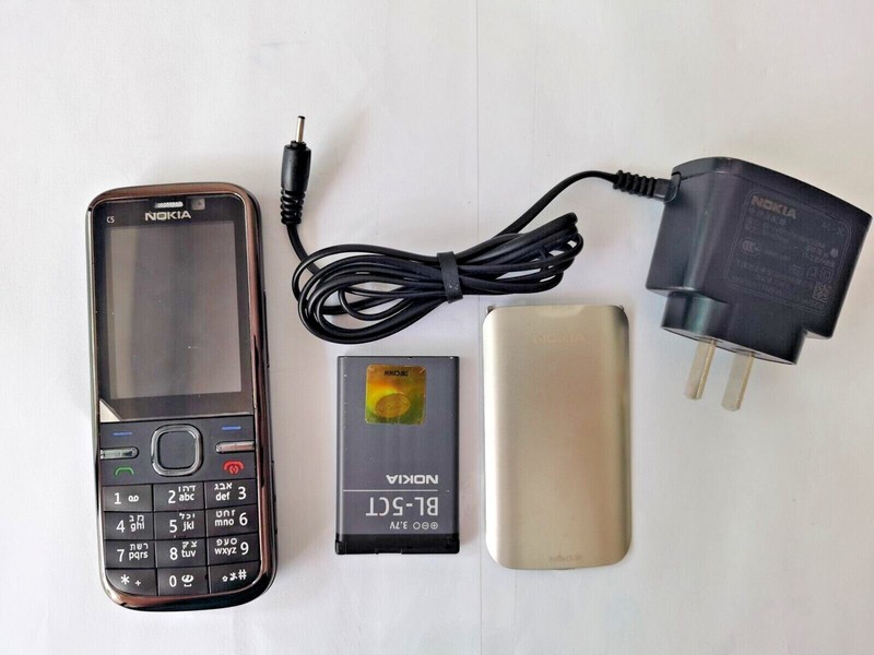 NOKIA C5-00 C5 Mobile Phone Cellphone English Hebrew Arabic Russian Keyboard