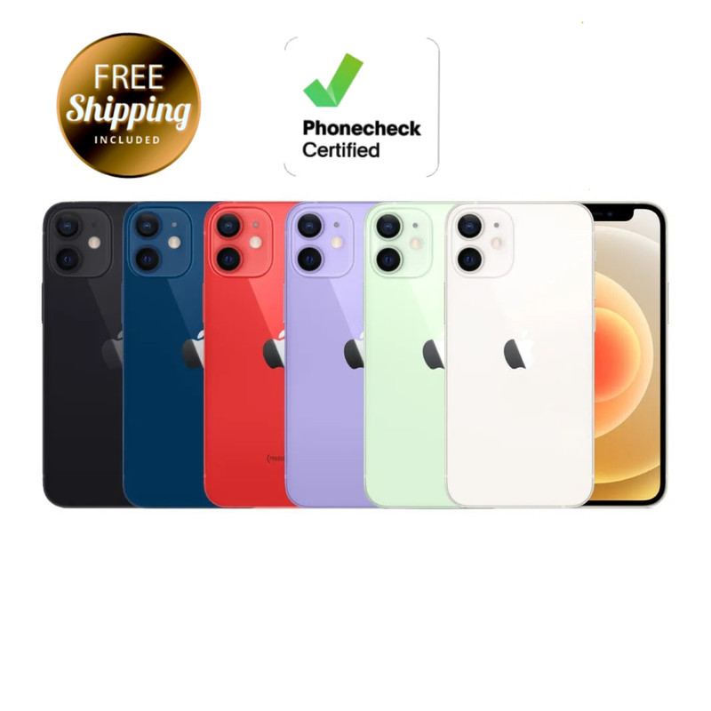 Apple iPhone 12 64GB 5G Dual SIM (Unlocked/Verizon) – Blue Green White