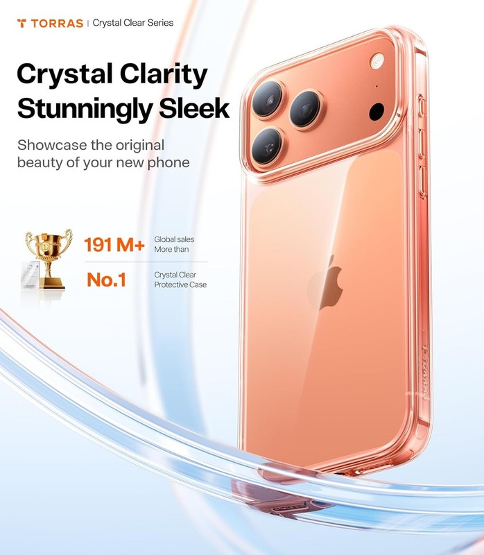 Crystal Clear Case for iPhone 17 Pro, Ultra-Slim, Anti-Yellowing, Military Grade gallery