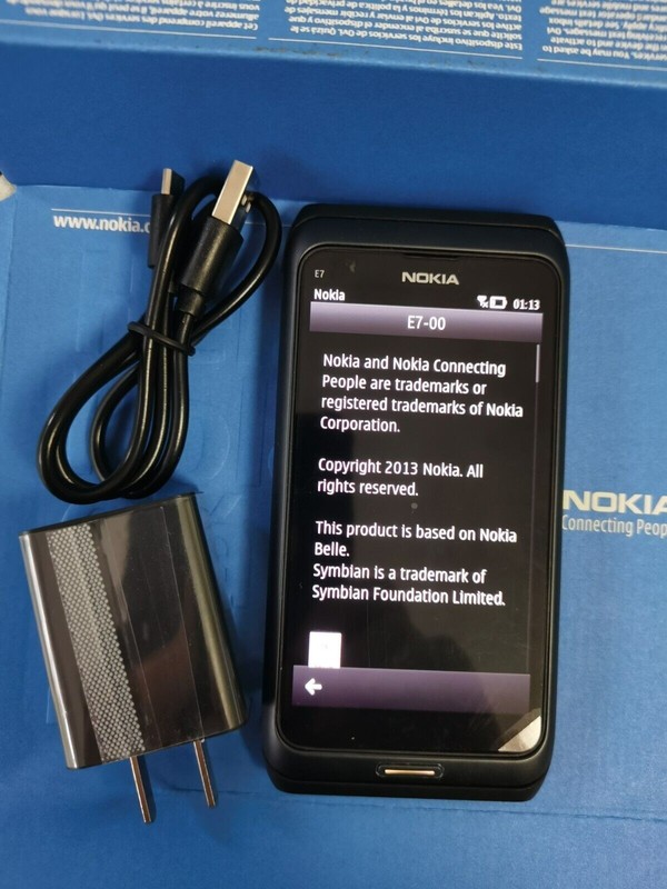 Unlocked Nokia E7 E7-00 Touch Screen Slide Keyboard 16GB 3G Wifi Original Phone