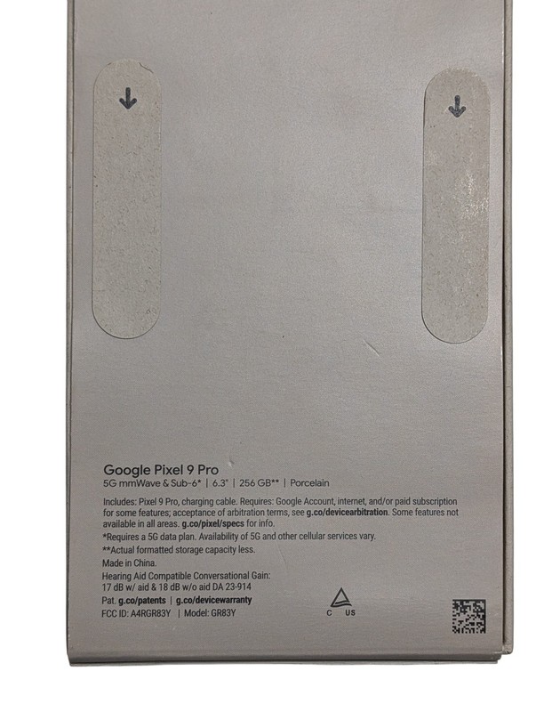 Google Pixel 9 Pro 256GB - Locked T-Mobile - Porcelain "New in Box" gallery