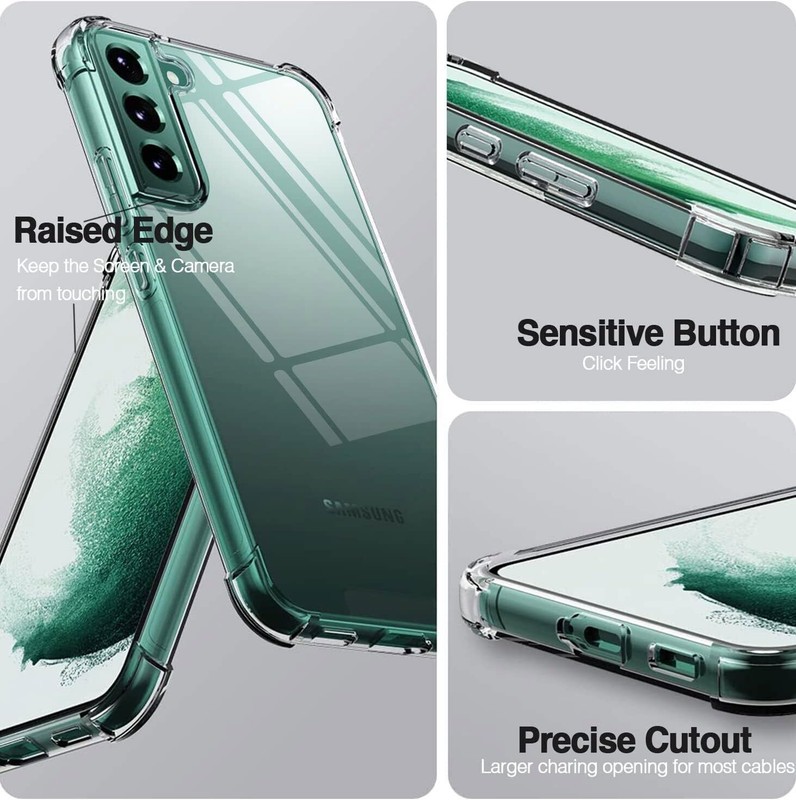 For Samsung Galaxy S23+ S22+ S22 Ultra Silicone Soft Shockproof Clear Case Cover gallery