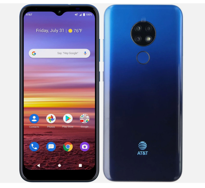 AT&T Radiant Max 4G LTE 6.5" HD+ 32GB 13MP GSM Unlocked (U705AA)(Cobalt Blue) gallery