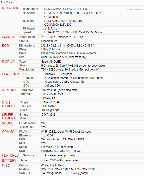 Samsung Galaxy J3 Pro J3110 Dual SIM Android 2GB RAM 16GB ROM Phone gallery