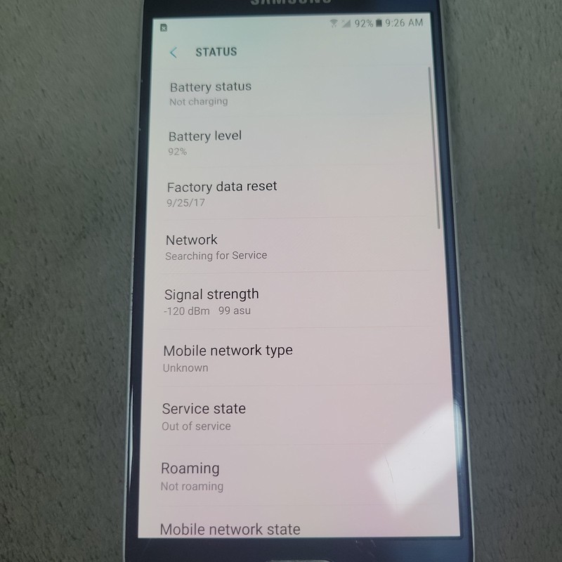 Samsung Galaxy S6 32GB Black SM-G920V Verizon Android 7 Factory Reset READ gallery
