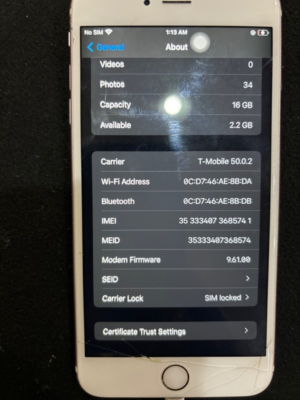 Apple iPhone 6s Plus - 16GB - Rose Gold (Unlocked) A1687 (CDMA + GSM) gallery