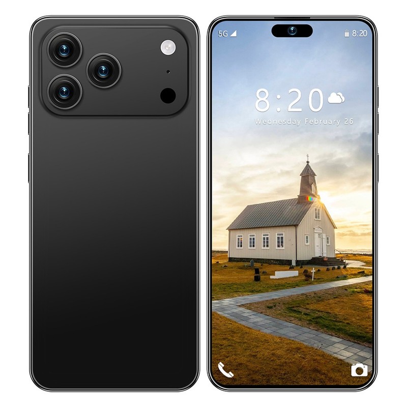 G17 Pro Max 5G Unlocked Cell Phone 12+256GB Android15 Smartphone Dual SIM Mobile