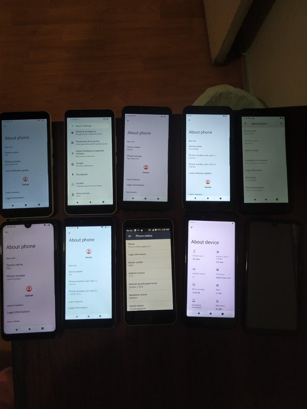 Lot of 10 Mixed Brand VORTEX /coolpad/BLU/NUO and other 16GB Smartphone gallery