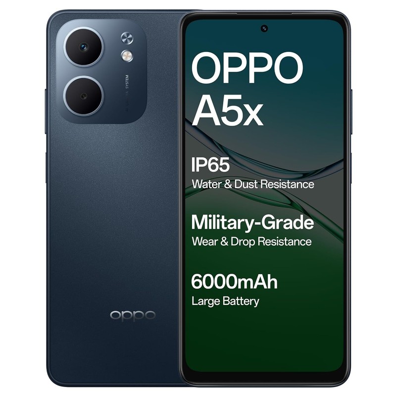 OPPO A5x 5G(Blue 4GB RAM 128GB) 6.67&Prime; MediaTek Dimensity 6300 Global Version.