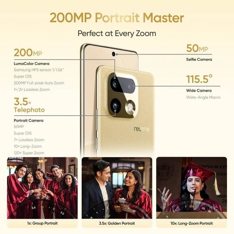 realme 16 Pro+ 5G (Grey, 256GB 12GB RAM) 7 Gen 4 Processor 6.8" Gobal Version. gallery