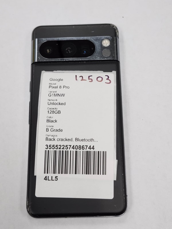 DEFECTIVE - Google Pixel 8 Pro - 128 GB - Black - Unlocked - 12503 gallery