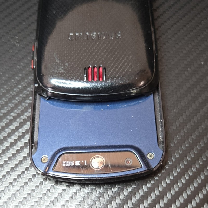 Samsung Smiley Slider Phone T-Mobile Slide-Out QWERTY Keyboard 50MB Black/Blue gallery