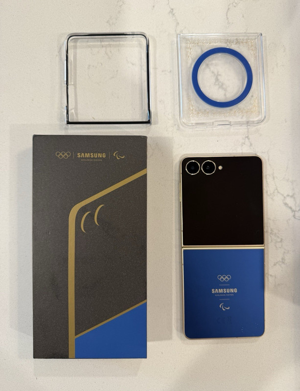 Samsung Galaxy Z Flip7 Olympic Edition 512GB Unlocked 50MP Blue Open Box