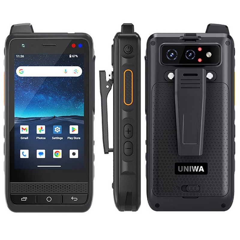 Unlock 4G Android 15 Rugged Phone Waterproof Builder Mobile Dual SIM UNIWA F400