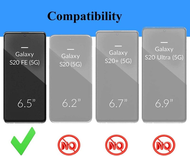 Case for Samsung Galaxy S20 FE with Glass Screen Protectors Military-Grade Red gallery