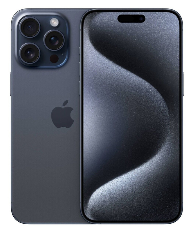Apple iPhone 15 Pro Max – 1TB – Blue Titanium – Unlocked – New