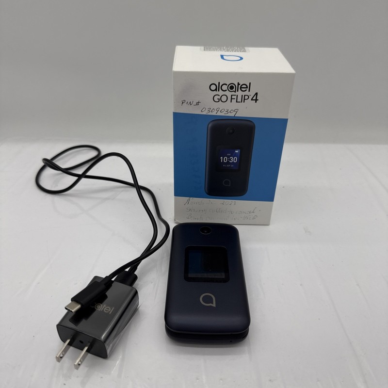 Alcatel Go Flip 4 4056W Flip Phone T-Mobile Unlocked 4G LTE 2.8&Prime; Big Buttons