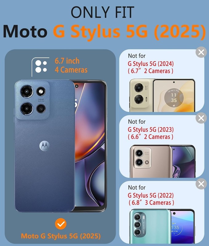 For Motorola Moto G Stylus 5G 2025 Case with 14FT Military Grade Drop Protection gallery