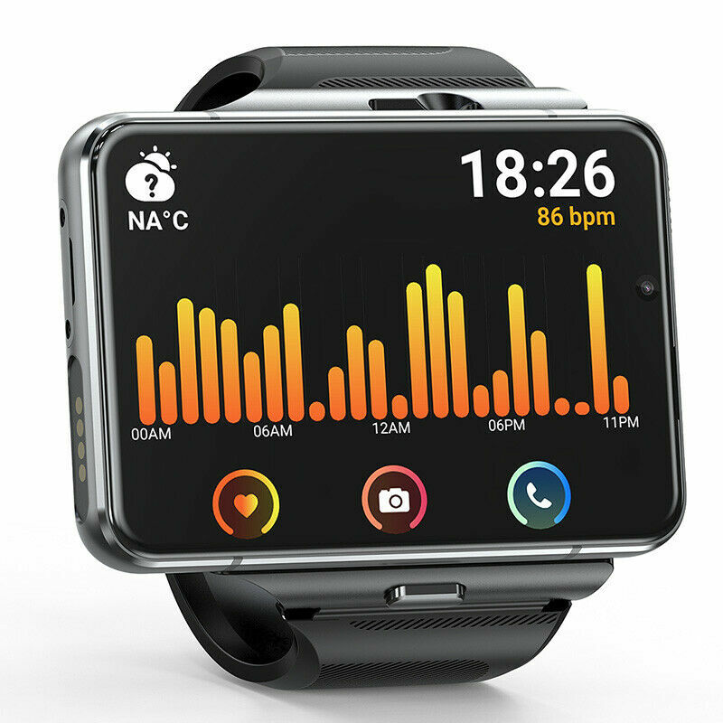 2.88&Prime; Large Screen 4G Smart Watch Android Unlocked Phone Call 4+64GB Wristwatch