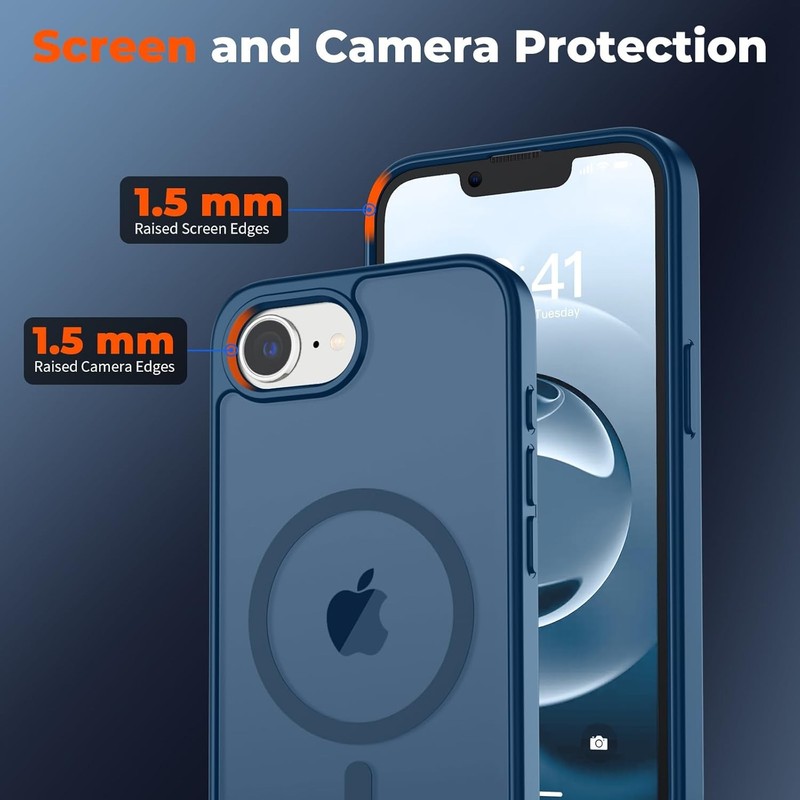 Magnetic for iPhone 17e Case & iPhone 16e Case, Translucent Matte Shockproof Cov gallery