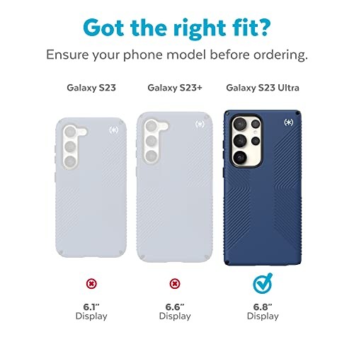 Samsung Galaxy S23 Ultra Case - Coastal Blue, Soft-Touch Grip, Drop+Cam Protect gallery