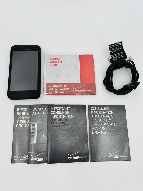 HTC Droid Incredible 2 ADR6350 Verizon Smartphone W/ Charger & Manuals Tested