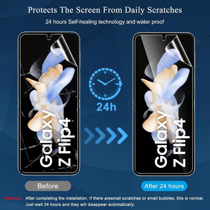 2PCS Screen Protector & Camera Lens Protector for Samsung Galaxy Z Flip 4 6.1 In gallery