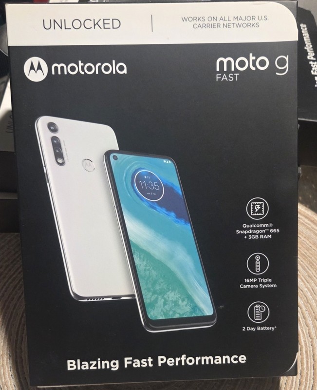 Motorola Moto G Fast Unlocked (32GB) – White NEW