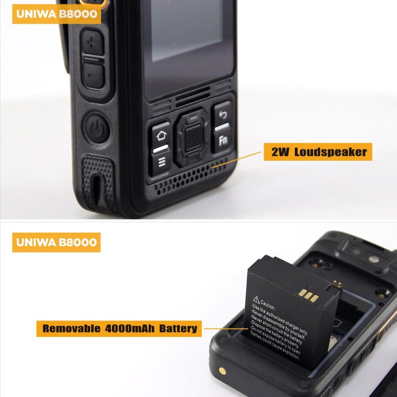 4G LTE Android Rugged Cell Phone Mobile Quad Core ZELLO Waterproof UNIWA B8000 gallery